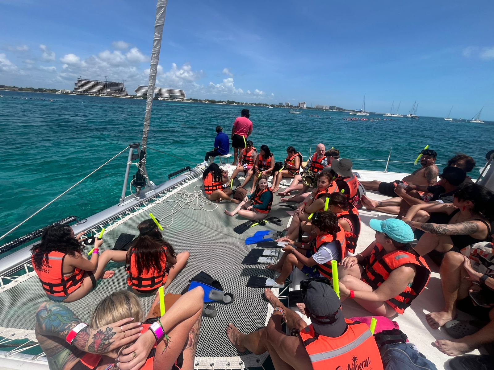 Catamaran tour to Isla Mujeres